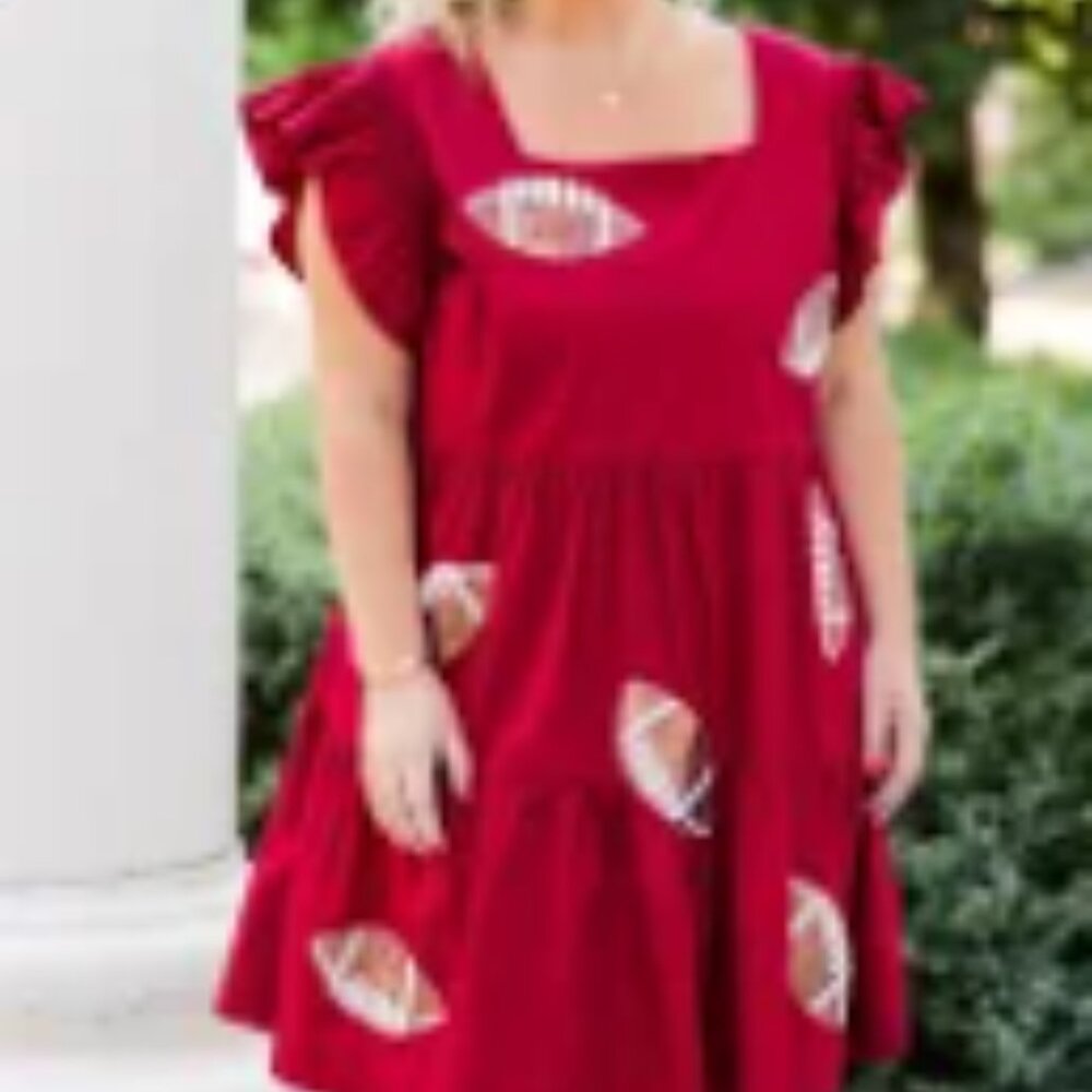 Size LARGE sequin football dress, Alabama